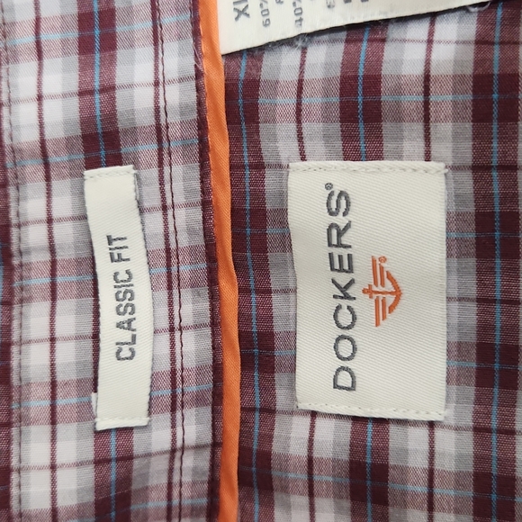 DOCKERS MENS LONG SLEEVES BUTTON DOWN SHIRT SIZE XL - Picture 9 of 10